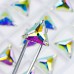 DZ 3069 16*16MM  triangle crystal AB sew on stone 